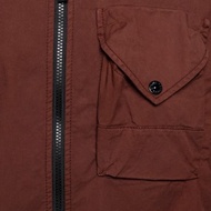 SALE TERBARU!!! STONE ISLAND ZIP OVERSHIRT BROWN - ORIGINAL PACKING