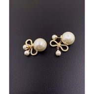 Fashion Light Luxury Earrings Brass Material Bow Earrings JN5U