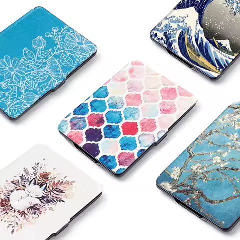 Smart Case for Kindle Paperwhite 7th Painted Magnetic Cover for Paperwhite 5/6th Generations Prior t