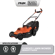 BLACK & DECKER BEMW471BH 1600W 38CM Lawn Mower with Bike Handle 240V BEMW471