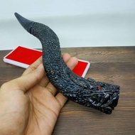 Pipa rokok once AKAR BAHAR taliarus JUMBO hitam ukir naga Original inz26