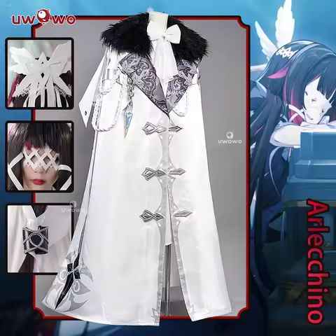 IN STOCK UWOWO Genshin Impact Columbina Cosplay Costume Fatui Harbingers Damselette Snezhnaya Hallow