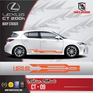 LEXUS CT 200h CAR BODY STICKER SET CT - 09