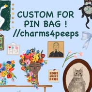 Pin Bag Custom Beads //charms4peeps