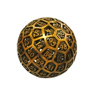 D100 Metal Dice 50mm Single 100 Sided Polyhedral Dice with Velvet Pouch for Dungeons and Dragons Pol