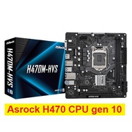 ASRock H470M-HVS socket 1200 motherboard Genuine product, running 10th generation CPU