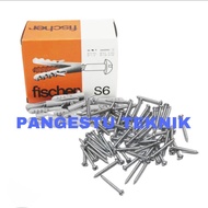 Fish S6 + Screws 100 pcs S 6 Screws Cher Bolt Housing Drill Wall