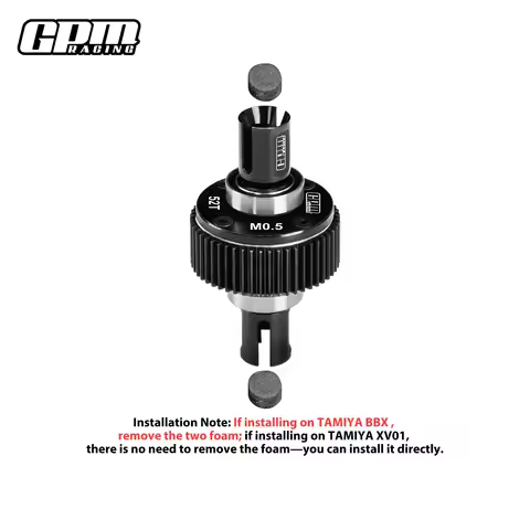 GPM Metal Steel Rear Diff Gear 52T for TAMIYA 1/10 BBX BB-01 XV01 TAMIYA TD2 M-08