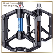 CXWXC Bicycle Pedals Flat Pedals for Road Bikes/Cross Bikes/MTB with Reflectors Aluminum (CX-930)