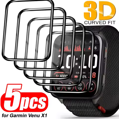 Flexible Screen Protectors for Garmin Venu X1 3D Curved Anti-scratch Smartwatch Films for Garmin Ven