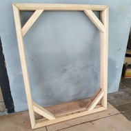 KAYU Wooden Spanram / Canvas Spanram Canvas Fabric Frame Size 40 x 40 cm