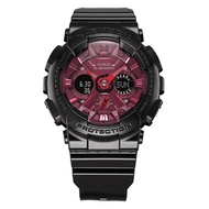 [Powermatic] Casio G-Shock Black and Red Series Glossy Metallic Black GMAS120RB-1A GMA-S120RB-1A  Resin Band Ladies Watch