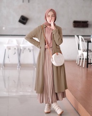 Pijar - Vika Cardy Cardigan Blezer Wanita Matt Waffle Lembut Jumbo Lengan Panjang Outer Korean Style