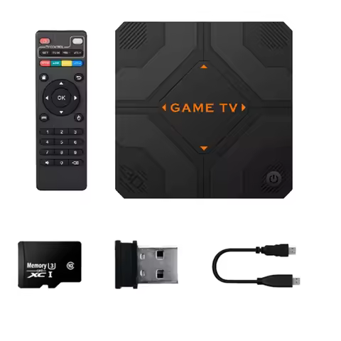 A73T V5 Retro Game Console 64G 45000 Games Dual Handheld Game Console TV Box Game Controller Home Ga