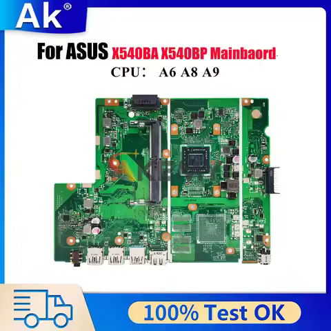 X540BP Laptop Motherboard For ASUS VivoBook F540B X540BP D540B X540B X540BA R540B A540B Notebook Mai