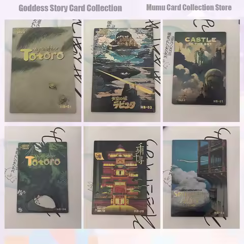 Anime Goddess Story Poster Cards Totoro Castle in the Sky Spirited Away Nausicaa of the Valley of th