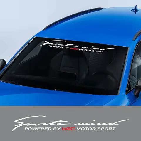 WRC Car Rear Front Windshield Sticker Decor Accessories For Audi BMW Alfa Romeo Mercedes Benz Ford F