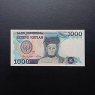 Uang Kertas Kuno Indonesia Rp 1000 Rupiah 1987 Sisingamangaraja TP8mj
