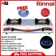 (FREE SHIPPING) Rinnai Mega Burner Gas Stove R--522MM 4.8kW Rinnai Dapur