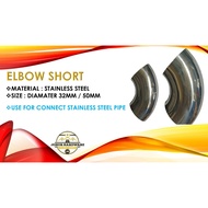 STAINLESS STEEL ELBOW SHORT