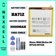 NEXCELL Bateri Serasi untuk Meizu M6S Meilan S6 M712Q M712H Battery Bateri BA712 ( 3000mAh )