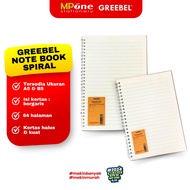 (1 PCS) Greebel Spiral Notebook Size A5 & B5 8060 / GREEBEL Spiral Ring Notebook