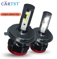 CarTnT 2ชิ้น Super Bright H11การออกแบบ Led Canbus ไฟหน้ารถ16000LM 100W 6000K สีขาวอัตโนมัติ H7 H4 LE