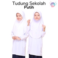 Hot Item Tudung Sekolah Putih Awning Scuba