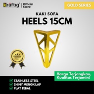 Kraftig Sofa Leg Gold Sofa Leg Heels 15CM