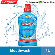 Colgate Mouthwash Plax Peppermint Fresh 1L by Mavens Collection