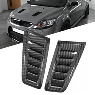 Car Engine Hood Air Outlet Vent Cover Carbon Fiber Vent Cover Trim for Focus MK2 Car Accessories