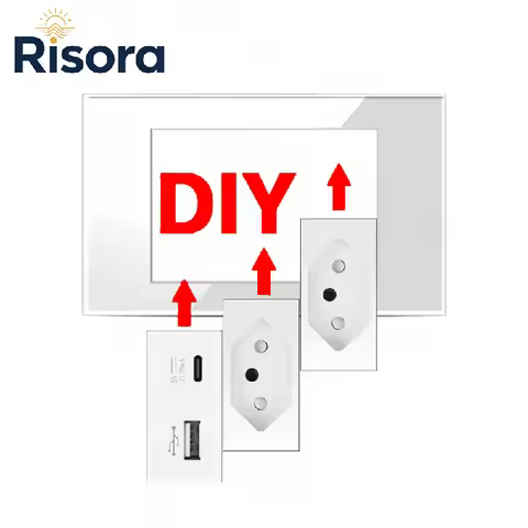 Risora Brazil Italian Chile Mexico Standard Free Combination Function USB Type C Key DIY Switch Sock