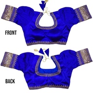 Readymade Saree Blouse with Puff Sleeves & Dazzling / Readymade Banarasi Blouse /Readymade Saree Blo