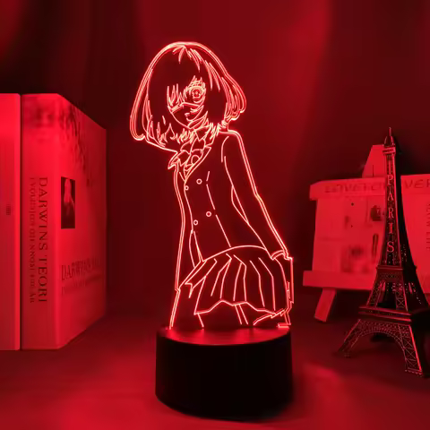 3d Lamp Anime Another Mei Misaki for Bedroom Decorative Night Light Child Birthday Gift Kids Room De
