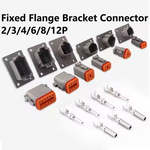 5/10/100set Deutsch Fixed Flange Bracket Waterproof Connector Plug DT04-2P-L012 DT04-4P-L012 DT04-6P