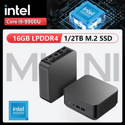 Windows 11 MINI PC Intel Core i9 9900U 16GB RAM 1TB SSD WIFI 6 BT5.2 4K HD Mini Gaming office study 