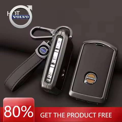 2026 Hot For VOLVO Leather Car Remote Key Case Cover Shell Fob For Volvo S60 S90 XC40 XC60 XC90 V60 