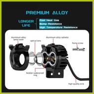 ❀ ▮ ∛ ATTO Motorcycle Mini Dsk Mdl Driving Light White Yellow High Low Beam 6500K IPX66 Waterproof