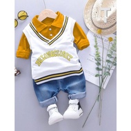 3IN1 JEANS SET FOR BOYS AGED 1-5 YEARS CHILDREN'S CLOTHES CHINESE NEW YEAR CLOTHES KIDS BOY CHINESE 