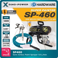 Dino-Power SP460 1.8L/min | X10 1.2L/min | Airless Paint Sprayer Come With 6372S Spray Gun, RAC X517