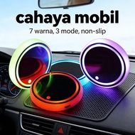 CAHAYA Colorful Luminous Car Coaster Rechargeable USB Coaster non-slip Car Coaster air Coaster Car S