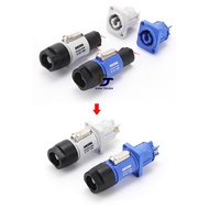 REAN Male Power Connector for Audio & Light (RCAC3O/RCAC3I-G-000-0) - Rean Brand Power Jack.