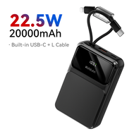 【ผลิตภัณฑ์ใหม่มาถึง】Kuulaa 22.5W 30000mah / 20000mah / 10000mah Power Bank แบตเตอรี่สำรอง Fast Charg