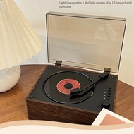 LDI8-Retro CD Player Rechargeable Support CD BT USB 3.5mm AUX Portable CD Player Bluetooth-Compatibl