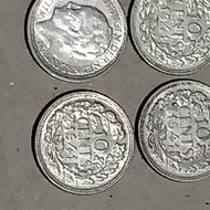 koin 10 Cent  Wilhelmina 1941 silver