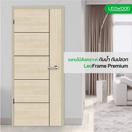 LEOWOOD วงกบ WPC LeoFrame Premium+ (ใช้ภายนอก) ขนาด 80x200 ซม. สีน้ำตาลอ่อน