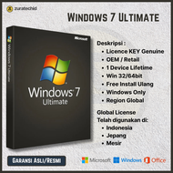 Microsoft Windows 7 Ultimate Original Digital Licence Key Lifetime - OEM Key