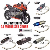 Exhaust QJMotor SRK250RR Full System Stainless Steel Muffler Accessories Ekzos SRK250 RR Manifold