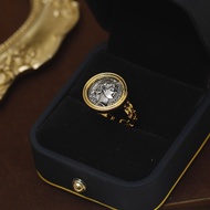 Buena Fortuna Lucky 18K Gold Plated Colourfast Vintage Rings(Sing Sing Ni Buena Fortuna),Gift Box