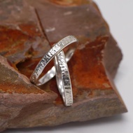 點滴 - 925純銀手工戒指 情侶對戒 大拇指戒 開口活動可調節尺寸